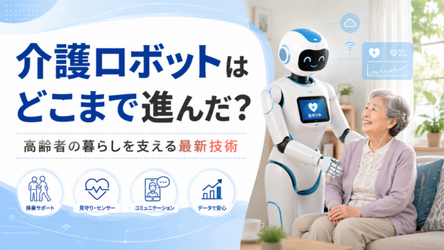 介護ロボットはどこまで進んでいる？高齢者の暮らしを支える最新技術